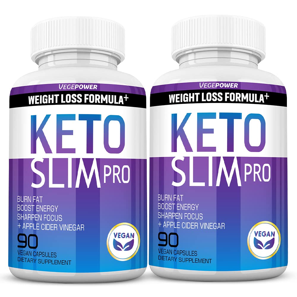 Keto vekttap piller - fettforbrenner for kvinner og menn med Apple Cider vinegar - Naturlig aptit suppressant, vektkontroll og metabolisme Booster - 180 Keto ACV kapsler