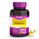 Vitamin D3 5000 IU – 500 Softgels – Støtter Forsvarssystem, Bein og Muskel helse – Familiestørrelse