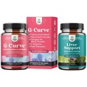 Bundle of G Curve Horny Goat Weed for kvinner - Forbedret energi Mood ytelse og Herbal Liver Support Melk Thistle Supplement med Dandelion Root, Choline, Beetroot & Artichoke Extract