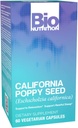 Bio Nutrition California Poppy Herbal Supplement 60 Vegetariske kapsler | Naturlig avslapning og stress Relief | Støtter rolig søvn og humør