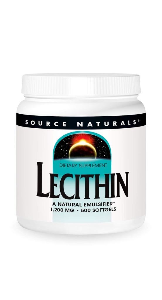 Kilde Naturals Lecithin 1200 mg, En naturlig emulgator - 500 Softgels