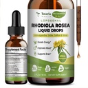 Totaria 16-i-1 Liposomal Rhodiola Rosea Tinktur, Ultra Styrke Rhodiola Supplement w/Ashwagandha, Saffron, Magnesium, SAM-e, Rhodiola Rosea Extract flytende dråper for naturlig avslapning, Mood, Energi