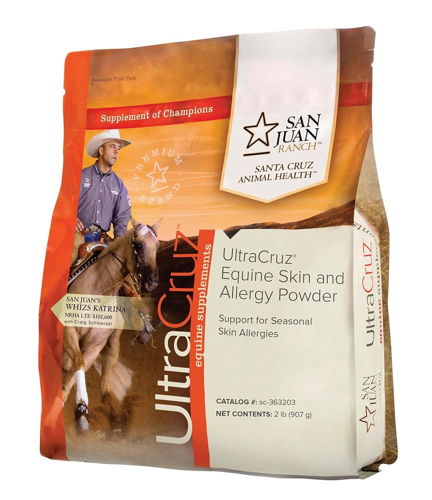 UltraCruz-sc-363203 Equine hud og allergi Supplement for hester, 2 lb, pulver (82 dagers forsyning)