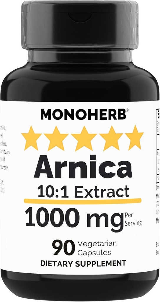 MONOHERB Arnica ekstrakt 1000 mg - 90 vegetariske kapsler