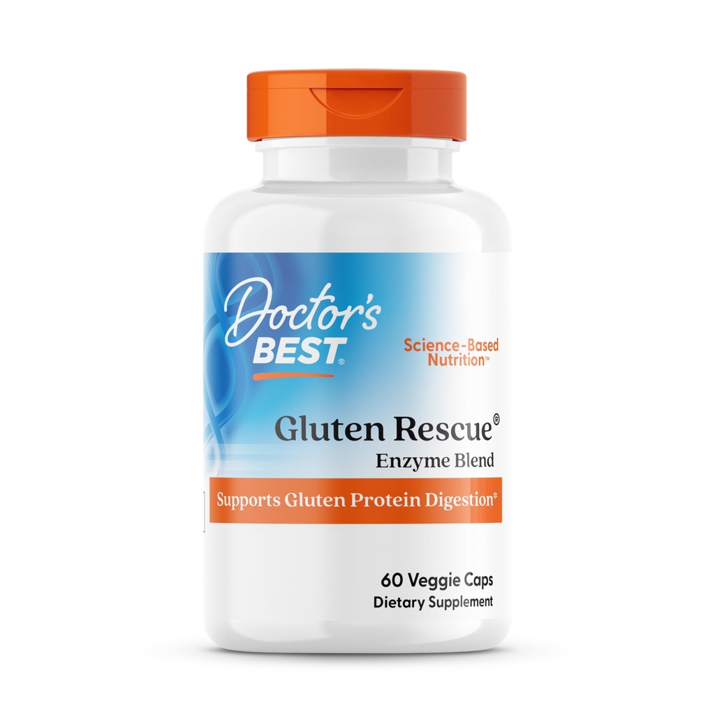 Doktorens beste glutenredning med glutalytisk, ikke-GMO, vegansk, 60-talls (pakke med 1)