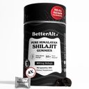 Bedre Alt Pure Himalayan Shilajit Gummier med 100% Shilajit |High Potens Gull Grade | 60 Gummier for energi Boost & Immune Support, 75% + Fulvic Acid | Reisevennlig - Tamarind Flavor