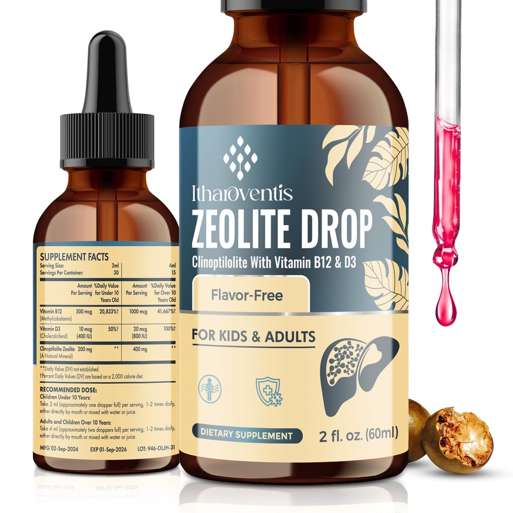 Zeolite flytende dråper, 2 Fl Oz