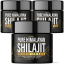 (3 Pack) Shilajit ren Himalayan Organic Resin - Naturlig Autentisk Lab testet formel for menn, kvinner - Ingen tunge metaller - 600mg Maks styrke med 85+ Trace Minerals Golden Grade Shilajit Supplement
