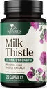 Melk Thistle Extract - Liver Cleanse Detox & Repair Formula - Naturlig Melk Thistle med Silymarin Marianum & Dandelion Extract - Naturlig Herbal Liver Helse Supplement - laget i USA - 120 Kapsler
