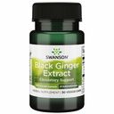 Swanson Black Ginger Extract - fremmer sunn blod sirkulasjon og fysisk vigor - kan hjelpe hjerte helse, muskelvev, og velvære - (30 veggiekapsler, 100 mg hver) 1 pakke
