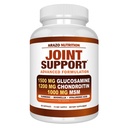 Arazo Nutrition Glukosamine Chondroitin Turmeric Msm Boswellia - Felles støtte til relief 60 kapsler for bein, rygg, kne, hender (60 kapsler)
