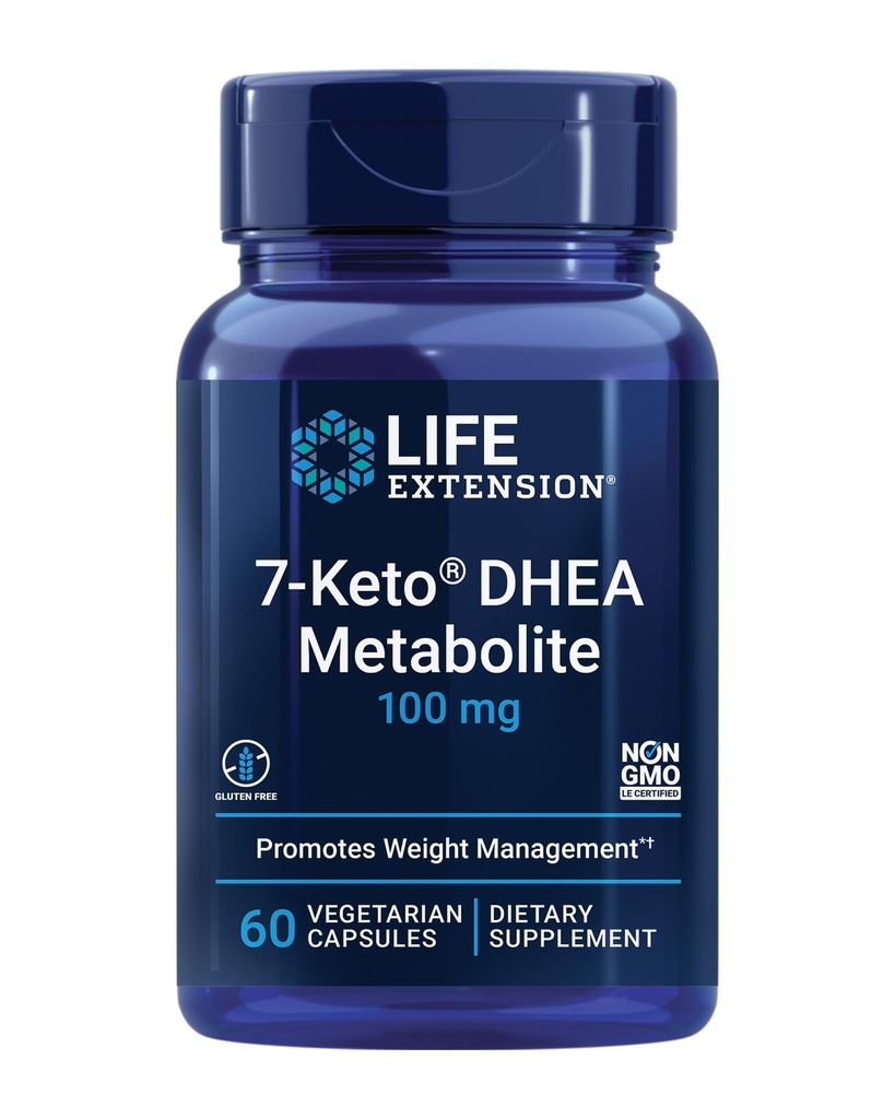 Livsforlengelse 7-Keto DHEA Metabolitt – krøll opp din fettforbrenning Furnace – Ikke-GMO – Glutenfri – 100 Mg – 60 Vegetariske kapsler