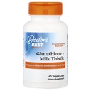Doktorens beste glutathion + Melke Thistle, støtter lever og antioksidant aktivitet, ikke-GMO, Glutenfri, Soya Gratis, Vegan 60 Vegetar Caps