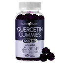 Quercetin Gummies med eldrebær, sink og vitamin C – immunstøtte Supplement – Antioksidant og sesongmessig velvære – Vegansk, ikke-GMO, Naturlig Berry Flavor – 60 Gummies