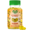 Vitamin C Jelly Bean Gummies for voksne, immun støtte kosttilskudd, vegetarisk, 120 Citrus Blast Jelly Beans, Kosher