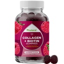 Hydrolyserte collagen peptider for kvinner med biotin - hår, hud og negler Vitaminer for elastisitet, vitalitet og hydrasjon gummier - naturlig Sourced Biotin og kollagen for kvinner - 90 Count