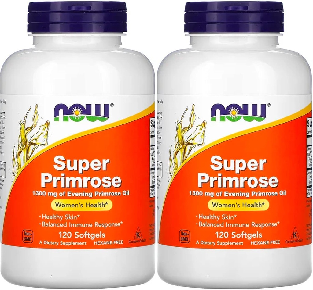 Nå Matvarer Super Primrose 1300mg, 120 geler (Pack of 2)