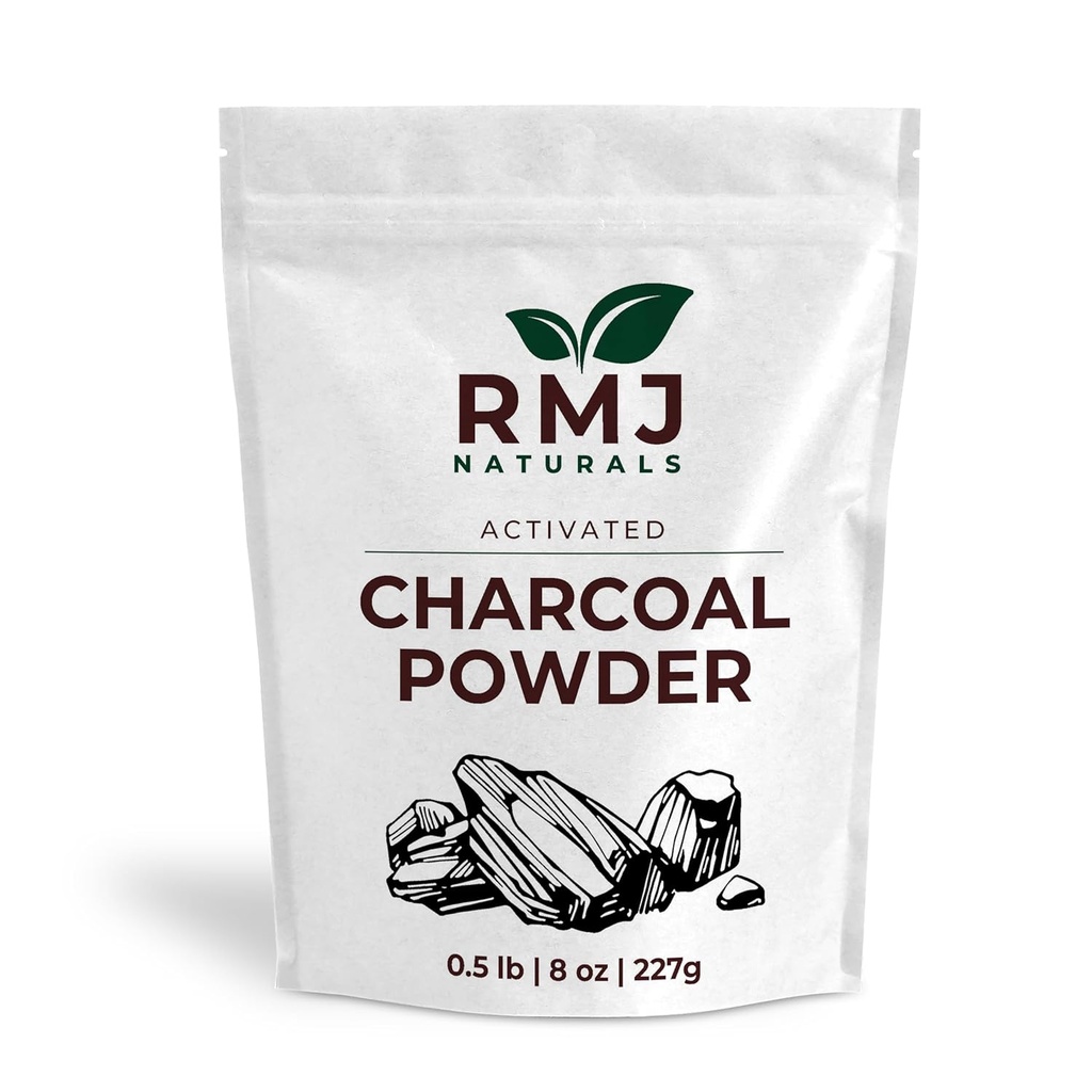 Charcoal pulver 8 oz 227 gram mat klasse sjarm pulver for tannpowder ansiktspakke