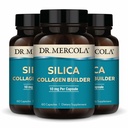 Dr. Mercola Silica Collage Builder - Plant-basert Silica Supplement til å støtte huden, håret, neglen og bein helse - ikke-GMO, Glutenfri og soya-fri - 180 kapsler (90 serveringer)