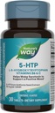 Naturens måte 5-HTP, L-5-hydroxytryptophan, bidrar til å gjøre serotonin til å fremme en positiv Outlook*, vitamin B6, vitamin C, Griffonia Bean ekstrakt, 30 tabletter (Packaging May Vary)