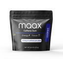 Maax Koffein Energi Gum | Fokus Gum | 125 mg koffein per stykke | Coolmint | 125 totale stykker per pose