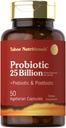Tahoe ernæringsmidler Prebiotiske, probiotiske og postbiotiske | 25 milliarder CFU | 50 pulverpiller | Menn og kvinners digestiv helse | Vegetarisk og ikke-GMO Supplement