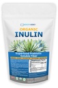 Organisk Inulin Powder (48oz/3 lbs) Gentle Agave Prebiotiske Fiber Supplement for digestiv støtte, Gut Helse, Vegan Baking, Smoothies & Drinks