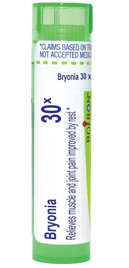 Boiron Bryonia 30X Homeopatisk medisin for muskel- og leddsmerter - 80 Pellets