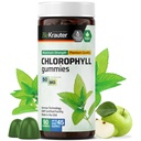 BIO KRAUTER Klorofyll Gummier - 90 Chews - Klorofyll Kosttilskudd - Naturlig hud og detox støtte - Vegan, Pectin Basert, Ikke-GMOs Chews