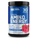 Optimum Nutrition Amino Energi - Pre Workout med grønn te, BCAA, Aminosyrer, Keto vennlig, Grønn Kaffe Ekstrakt, Energi pulver - Blå bringebær, 30 serveringer (Packing May Vary)