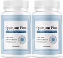 (2 Pakke) Quietum Plus - Offisiell Quietum Plus Advanced Supplement Formula, Original Quietum Plus Anmeldelser, Alle naturlige QuietumPlus Avansert Formel for sunn øre, 120 Kapsler i 2 måneder