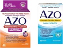 AZO Bladder Control med Go-Less® og vekt management kosttilskudd og komplett feminin balanse daglige probiotika for kvinner, klinisk bevist å beskytte