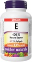 Weber Naturals Vitamin E Naturlig Kilde Softgel, 400 IU-120 Softgels