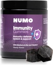 Numo Elderberry Gummies - Immunsystem støtte med antioksidanter Supplement - Komplett Formula med Sambucus Frukt, Vitamin D3, Sink, Vitamin C, Probiotika - Organisk, Vegan & Kosher - 60 Grev