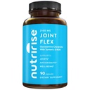 NutriRise Glucosamine Chondroitin Quercetin & MSM med gurkemeie curcumin 2100mg trippel styrke felles støtte Supplement for kvinner og menn med Boswellia & Bromelain, Glutenfri, Ikke GMO, 90 greve