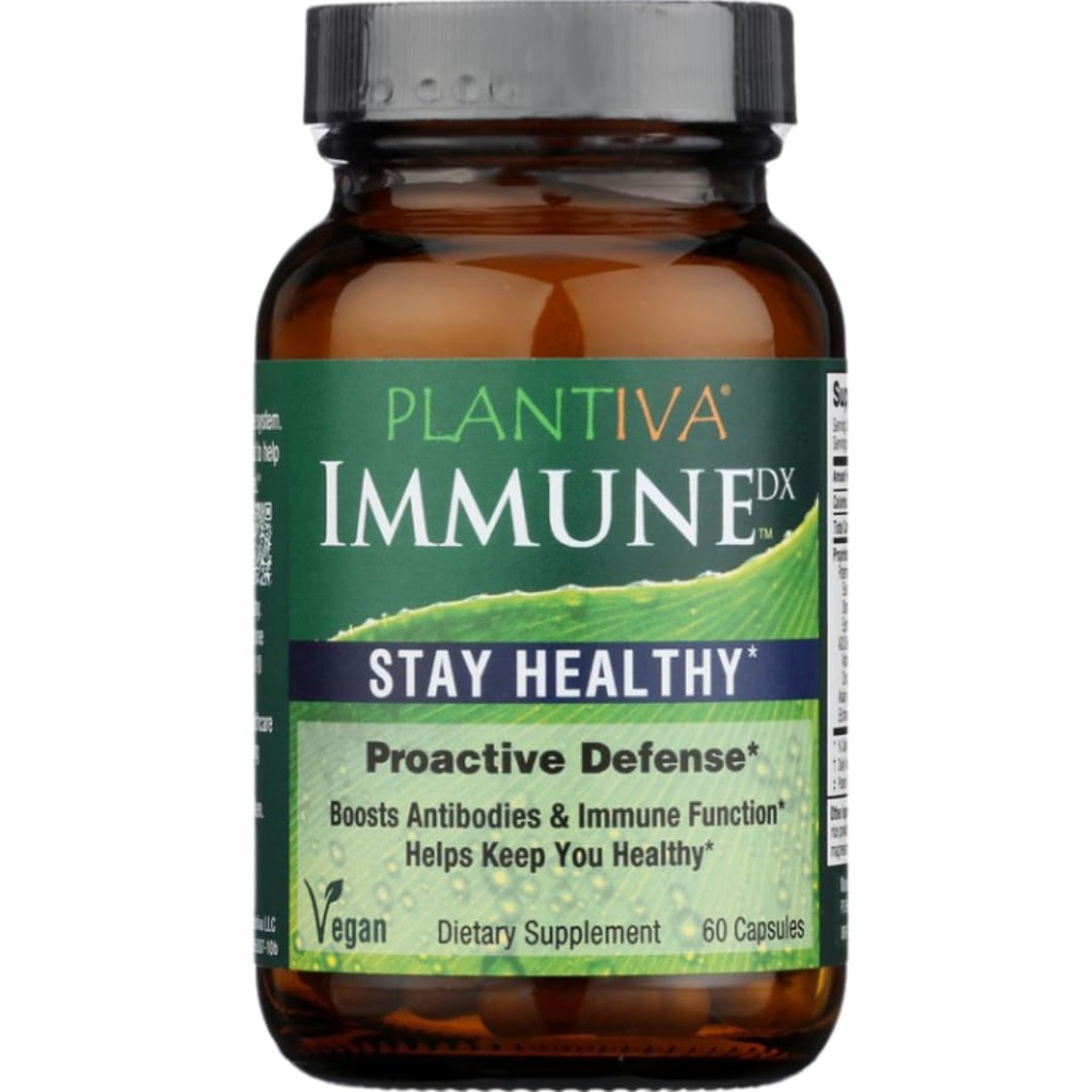 ImmunDx Sunn Immune Boost Daily Herbal Supplement, Naturlig Resistance, Hele kroppen Forsvar med Echinacea & Ginseng - Vegansk - 60 Kapsler
