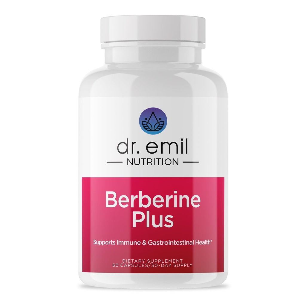 DR. EMIL NUTRITION Berberine 500mg Kapsler | Cinnamon Supplement | MTC Olje & Melke Thistle | Berberine HCL | Laget i USA | 30-dagers forsyning