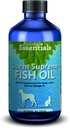 Animal Essentials Ocean Supreme Fish Oil for hunder og katter - rik på Omega 3, Hud og Coat Helse, Fiskeolje flytende Supplement, Human Grade Urter - 8 Oz