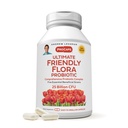 ANDREW LESSMAN Ultimate Friendly Flora Probiotic 60 kapsler - 25 milliarder CFU, omfattende blanding av fem probiotiske strimler, kraftig immun og digestiv støtte. Probiotika for kvinner eller menn