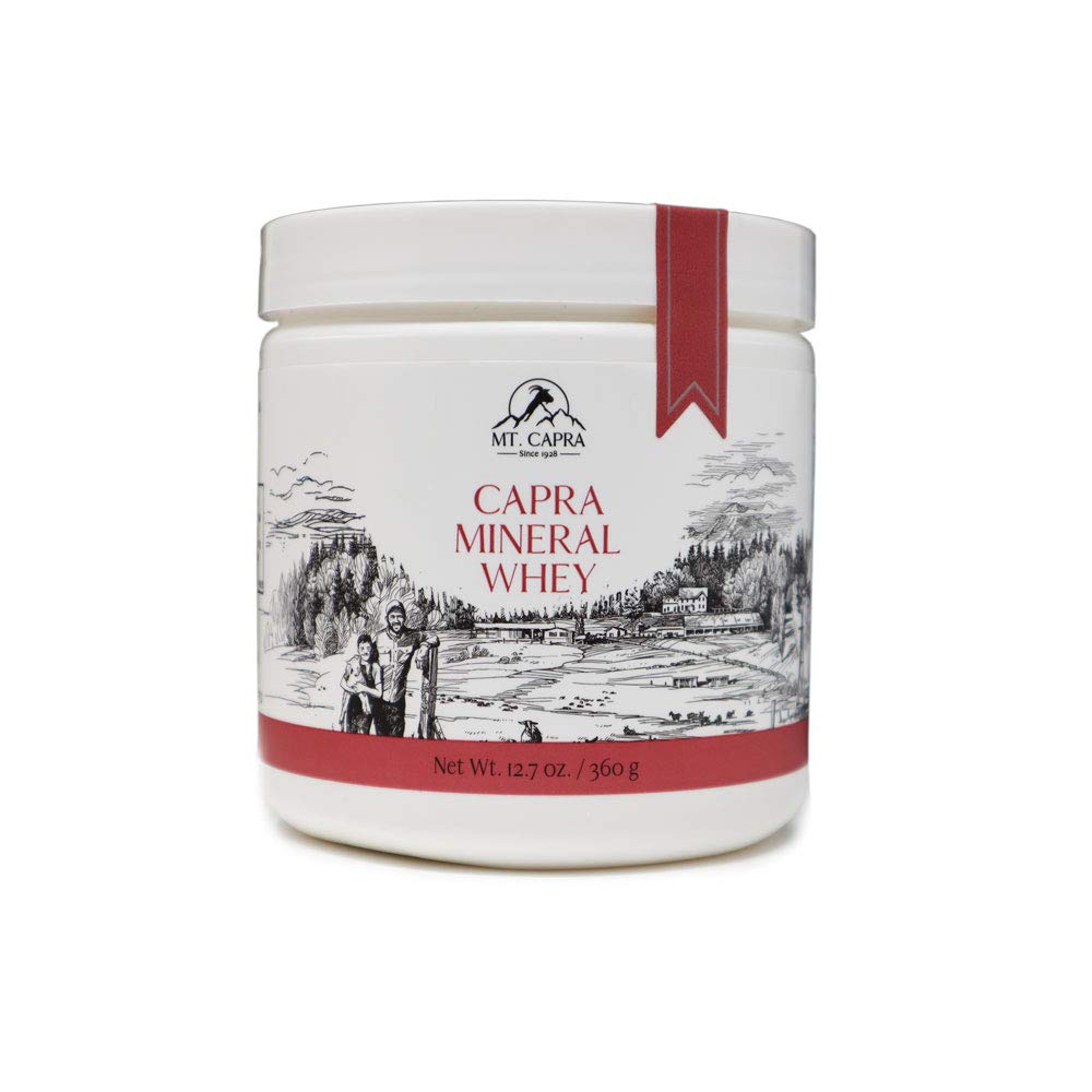 Mt. Capra Mineral Whey | En hel mat, Bio-Tilgjengelig Mineral/Electrolyt pulver Supplement fra Goat Melk Whey, rik på Kalium, Alkalizing | 14 Serveringer - 12,7 oz