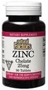 Naturlige faktorer - Sink Chelate 25 mg, Støtte for sunn hud og immunfunksjon, 90 tabletter