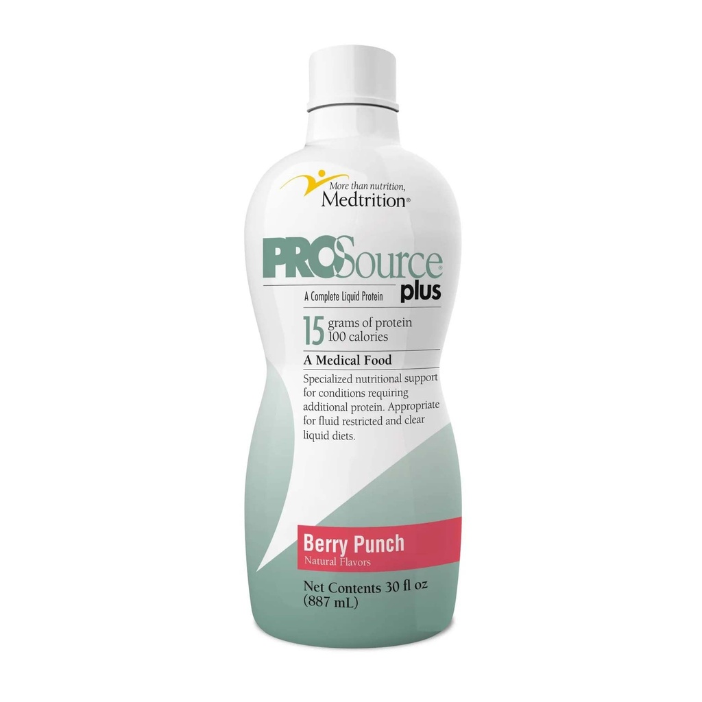 ProSource Plus oralt kosttilskudd Berry Punch 30 oz flaske