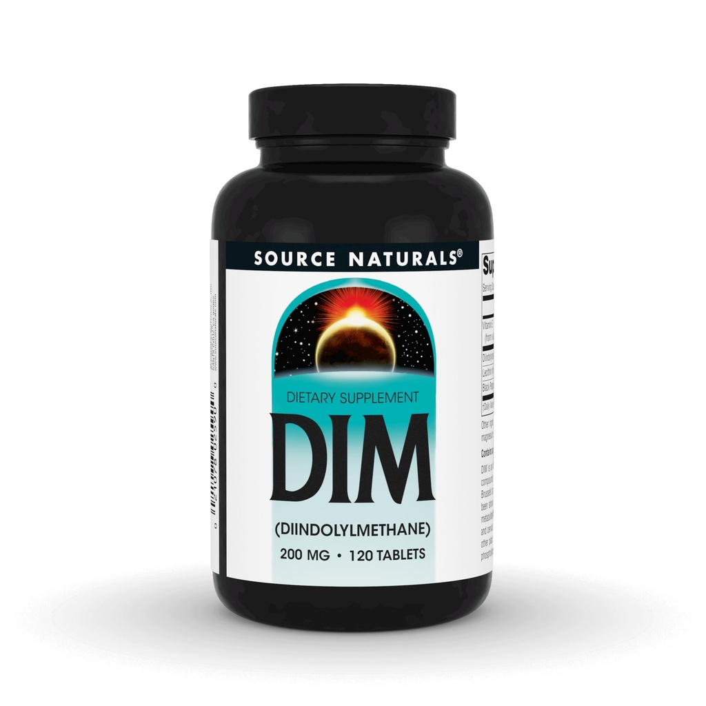 Kilde Naturals DIM, Diindolmetan 200 mg med BioPerine, vitamin E og mer - 120 tabletter