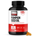 FORCE FACTOR Pumpkin Seed Oil Capsules, Phytosterols Supplement med essensielle fettsyrer, laget med kald presset pumpeolje, Premium kvalitet, ikke-GMO, 100 Softgels
