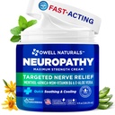OWELL NATURALS Neuropathy Cream Ekstra styrke Nerve Relief Krem for fot, hender, ben, tær med Arnica, Vitamin B6, Aloe Vera, MSM - laget i USA