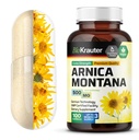 BIO KRAUTER Arnica Montana Capsules - 500 mg Arnica Capsules for bruk og svelging - Vegan - 100 greve