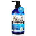 Alaskan Salmon olje for hunder og katter (8,8 oz) - ren omega 3 fiskeolje med omega 6 fettsyrer, EPA & DHA - Anti-inflammasjon for hunder Hud og Coat - naturlig kjæledyr felles, immun, Brian & hjerte Supplement