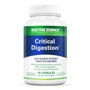 Enzyme Science Kritisk Digestion - Digestive enzymer for kvinner og for menn med probiotika - Høy Potens Støtte for Digestion - Digestiv Helse – Enzimas fordøyelses y probiotika - 30 Kapsler