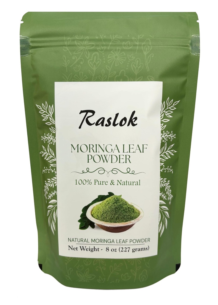 Moringa Powder | 100% ren Moringa Leaf NO Stems | Moringa Olivera Powder (8 Oz)