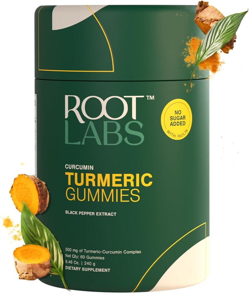 Gummi I No lagt til sukker I 95% curcumin & svart pepper ekstrakt I for voksne og barn I ikke-GMO I 100% naturlig og organisk jeg tredjepart testet I 500 mg I 60 Gummy